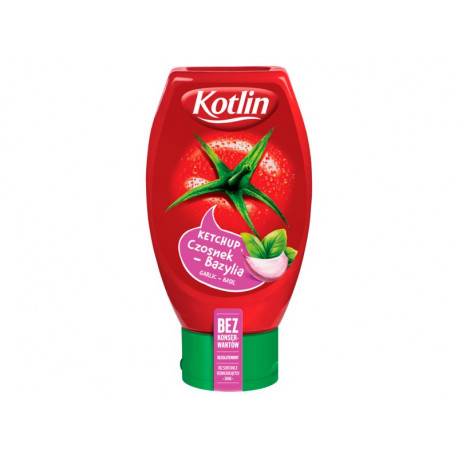 Kotlin Ketchup Czosnek Bazylia 450g Polish Daisy