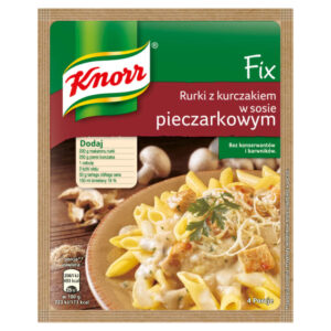 Knorr fix Rurki z kurczakiem w sosie pieczarkowym